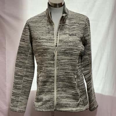 Kathmandu Womens  Size 10 Jumper Cream / Grey / Pattern 