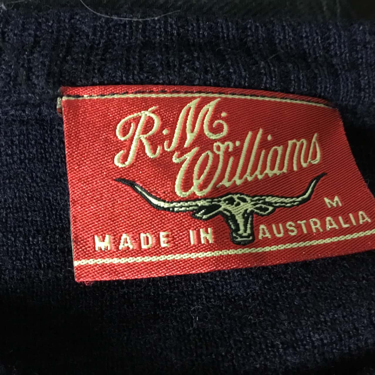 R.M. Williams Black Woollen Jumper Size M(s)