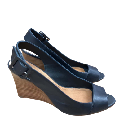 Country Road Wedges   Size 41 Black   Leather