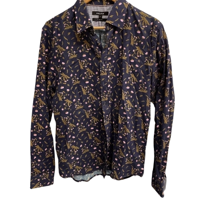 Politix Mens  Size L Blue / Floral 