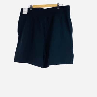 Nike Womens  - Black Loose Fit High Rise Shorts (Size XL)