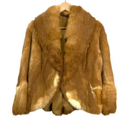 Vinrage - Stephen Dattner - Womens Fur Coat - Size: One Size - Caramel / Golden-Brown