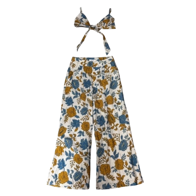 Showpo Amalie Linen Blend Top and Pants Set Size 10
