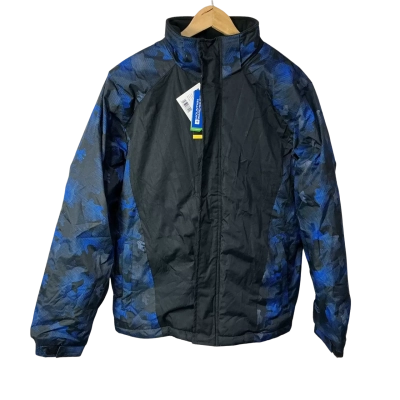 Mountain Warehouse Mens Size M Black / Blue Camo Print Hooded Snow Jacket (new)