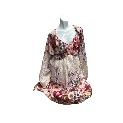 City Chic Womens  Size 20 / L Mini Dress Cream / Floral / Green / Nude / Pink  / Purple 