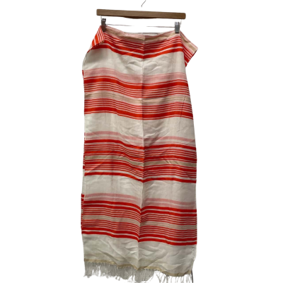 Sussan Hibiscus Scarf Size One Size Red / Striped / White 