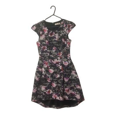 Womens Alannah Hill Size 10 Floral Dress Black  / Floral / Pattern / Pink  