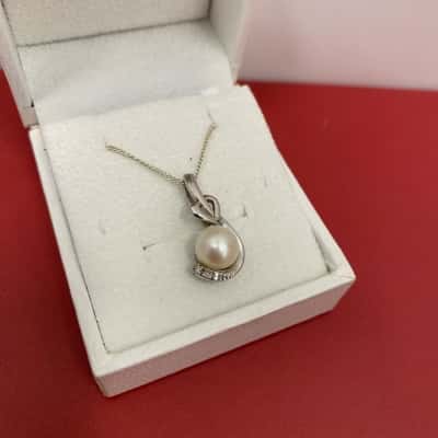 925 Marked Women's Chain+Pendant 