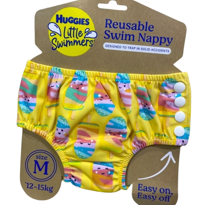  Huggies Little Swimmers Size M Reusable Swim Nappy