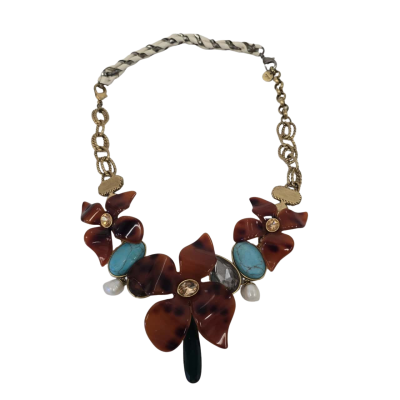 Mimco Large Floral Womens Necklace 