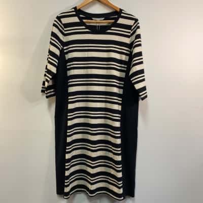 Yarra Trail Womens  Size XL Shirt Dress Black  / Grey 