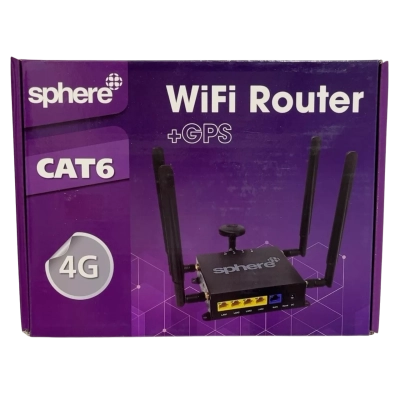 Sphere CAT6 4G WiFi Router with GPS – Caravan Motorhome RV – Boxed