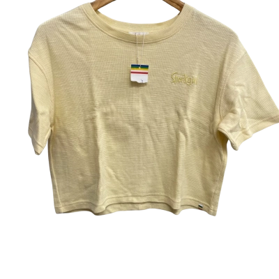 Sportsgirl Womens  Size XXS Yellow Crop Top
