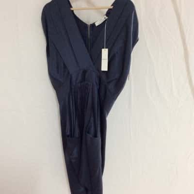 Womens Cocktail Dress Navy Blue 