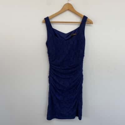 George Navy Blue Lace Sleeveless Mini Dress  Size 10 