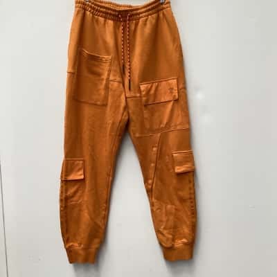 Adidas Mens  Size L Track Pants Orange 
