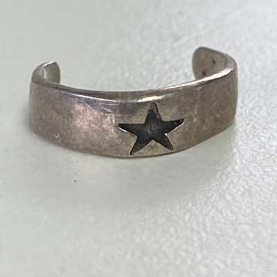 925 Sterling Silver Star Toe Ring 