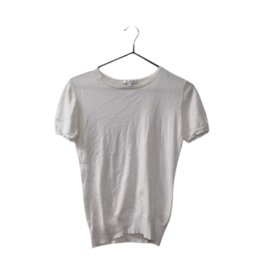 Cue Women's Size S Short Sleeve Top in White 