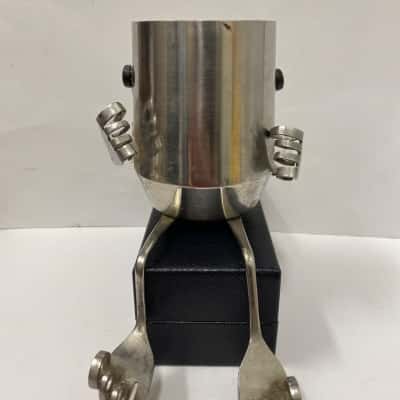 Handmade Recycled Metal Robot Sculpture, Upcycled Kitchenware Art