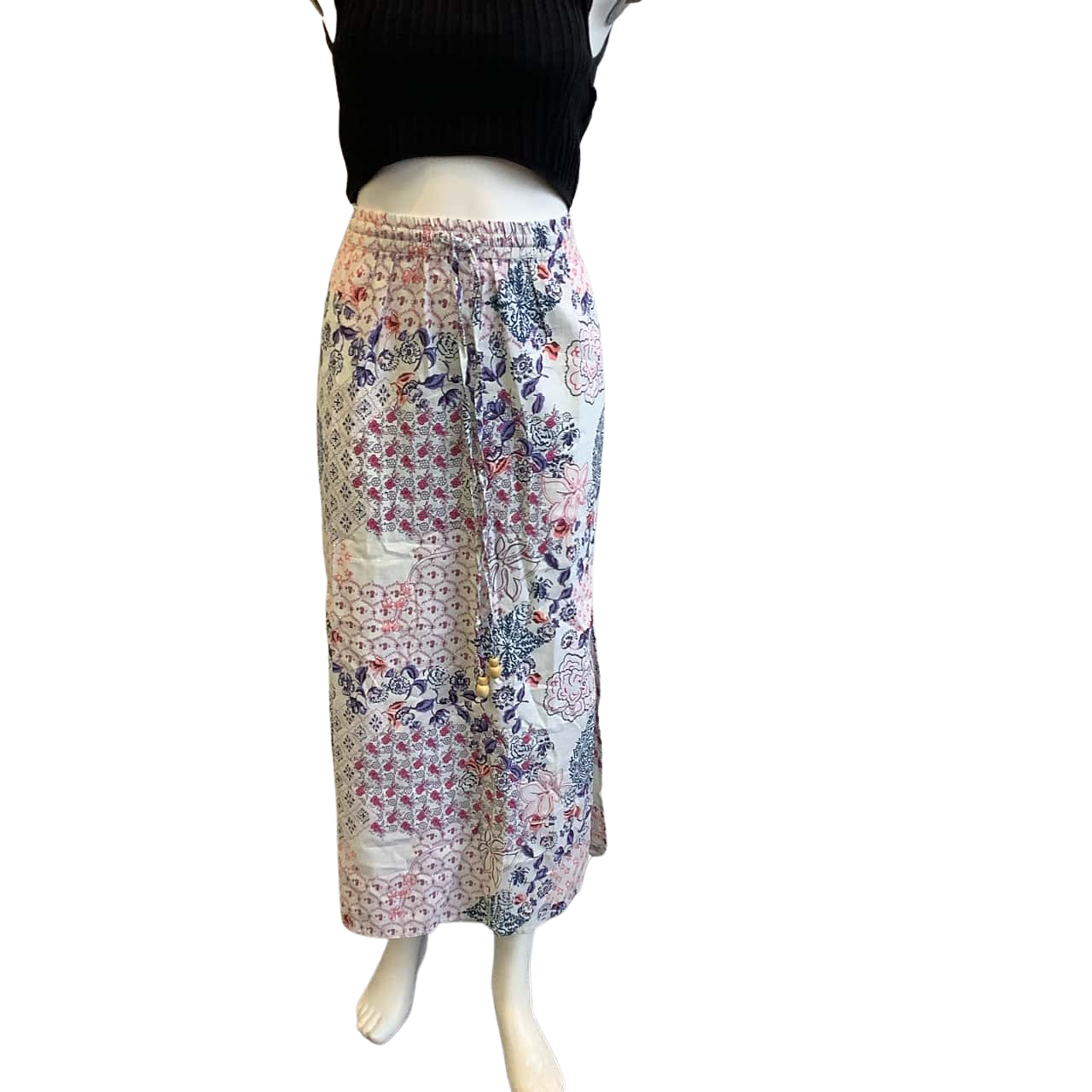 Luxe by Adrift Women's Size XL Linen Blend Asher Straight Maxi Skirt