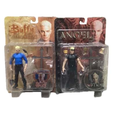 2x Buffy the Vampire Slayer Spike Action Figures in box