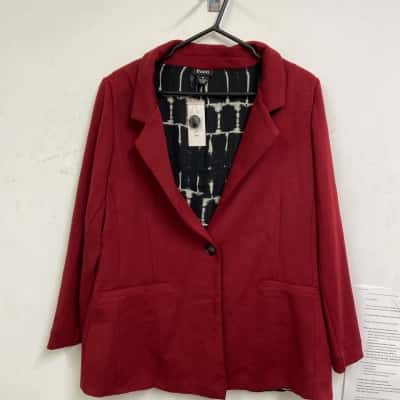 EVANS Womens  Size 14 Blazer Red 