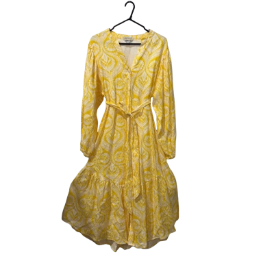 Yellow Country Road Long Sleeve Dress Size 12