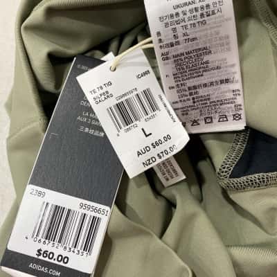 Adidas Womens  Size L Track Pants Sage Green 