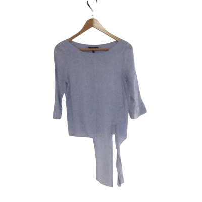 Saba Womens  Size 10 3/4 Sleeve Top Blue 