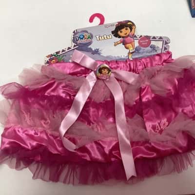 NEW- Kids Nickelodeon Dora the explorer Tutu costume size 3-5 years pink