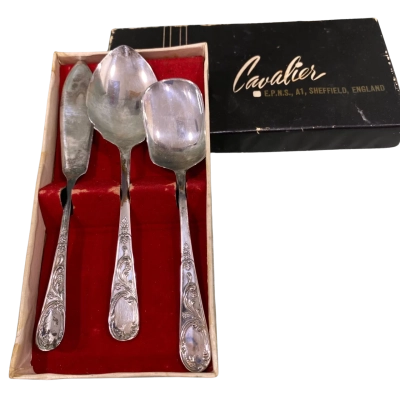 Vintage 3-Piece Silver-plated Breakfast/Tea Serving Set