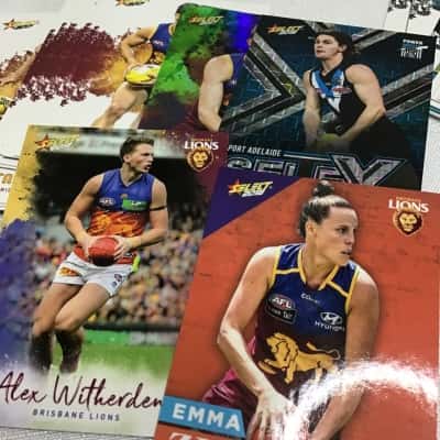 126 Assorted AFL Footy Cards