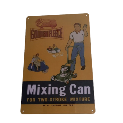 Brand New Golden Fleece Mixing Can Metal Man Cave Aussie Car Sign #2270-1-pp