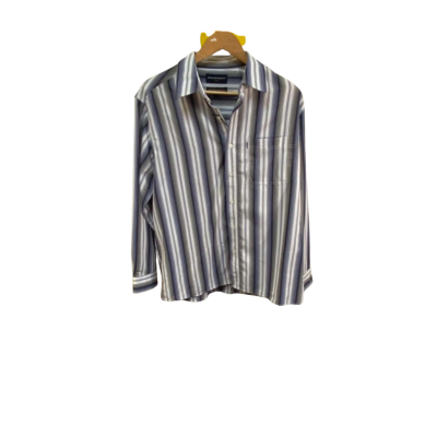 BNWT Breakaway  Mens  Size L Business Shirt Blue / Striped / White 