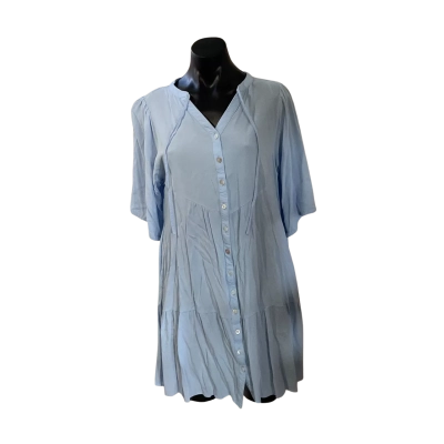 HQ Womens  Size M Babydoll Dress Blue 