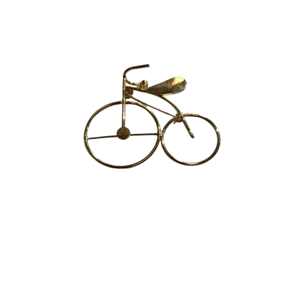  Womens Brooch Gold Bicycle 
