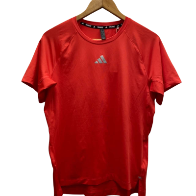 Adidas Mens  Size M AEROREADY Gym T-Shirt Red- Orange 