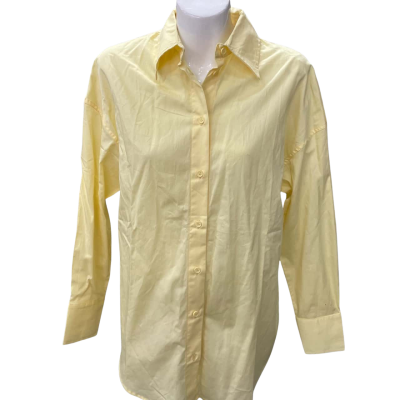Women’s Kookai Size 6 Long Sleeve Shirt Yellow 