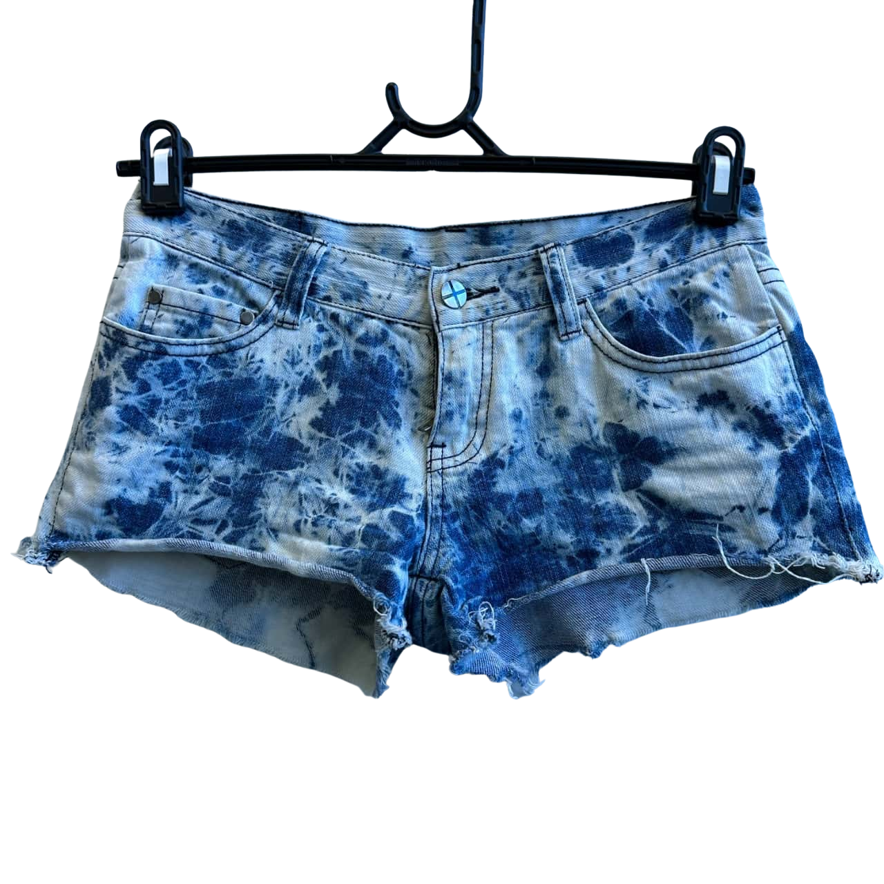 Denim Shorts with Zipper Detail main image 1
