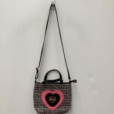 Juicy Couture Womens Cross Body Bag / Handbag Black  / Pink  
