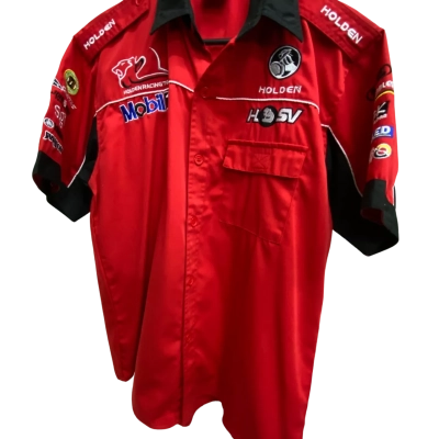  Mens  Size M Short Sleeve Shirt Red Holden Racing Team