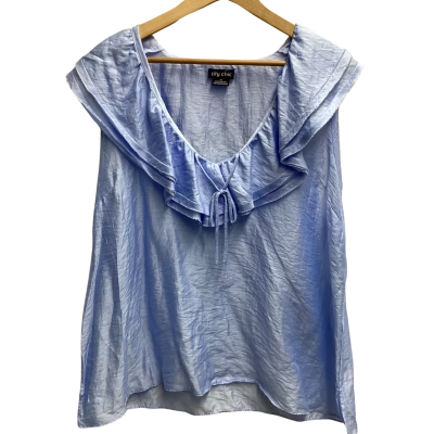 City Chic Womens  Size M Blouse Blue 