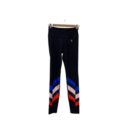 P.E Nation Womens  Size S Sports Leggings Black  / Striped 