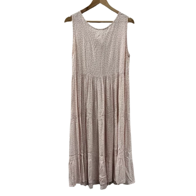 Mister Zimi Womens  Size 12 Sleeveless Dress Pink / White 