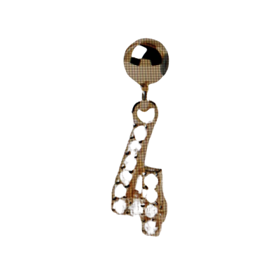 PDPAOLA 4Charm 18k Gold Plated Stirling Silver with White Zirconia