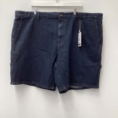 New- Johnny Bigg Mens  Size waist 50 Denim Shorts Blue 