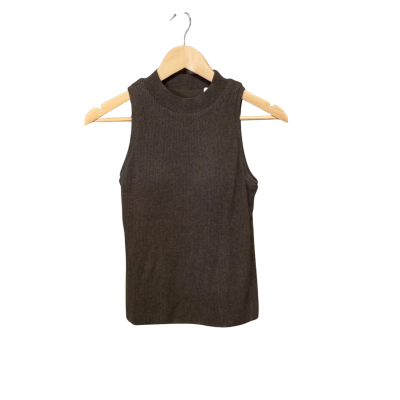 Uniqlo Womens  Size M Brown Knit Bra Top 