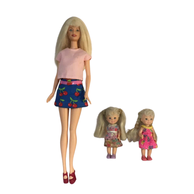 Barbie Doll and Kelly Dolls as pictured
