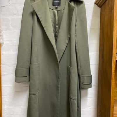 Forever New Womens  Size 8 Trenchcoat Olive 