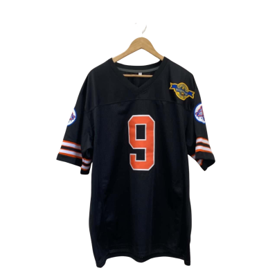  Mens  Size XL Football Jersey Black  / Orange Replica Bobby Boucher #9